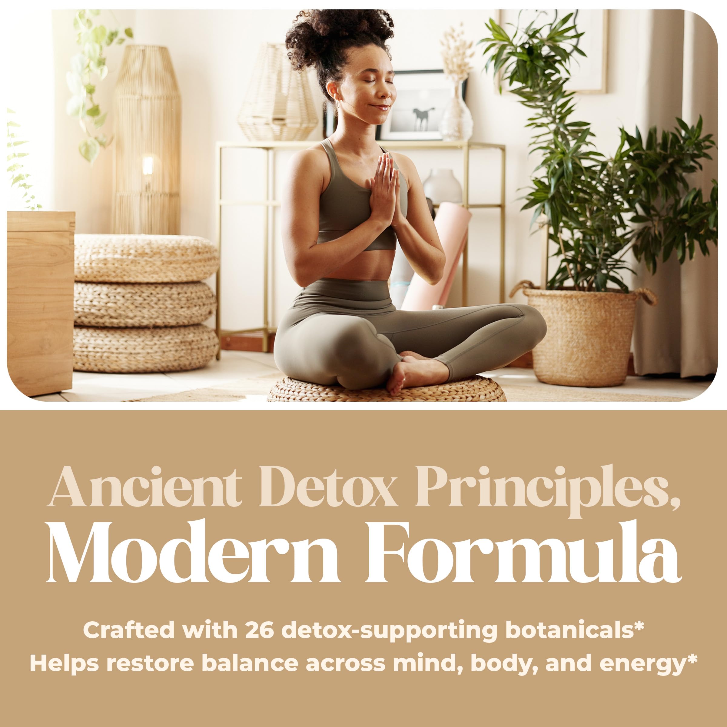 Desintoxicación Esencial de American Nutriceuticals etiqueta frontal: guía de uso para mantener homeostasis