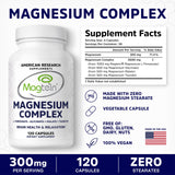 American Research Supplements Magnesium L-Threonate Complex etiqueta clara facilita la rutina nocturna.