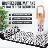 Almohada de acupresión American West Beauty para cuello cómodo y relajante.