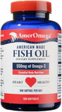 AmerOmega Triglyceride Omega-3 cápsulas en envase para apoyar la salud del corazón.