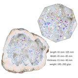 Geoda Amogeeli con brillo arcoíris, añade color decorativo a la habitación.