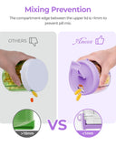 AMOOS diseño compacto para caber en bolsos y maletas.