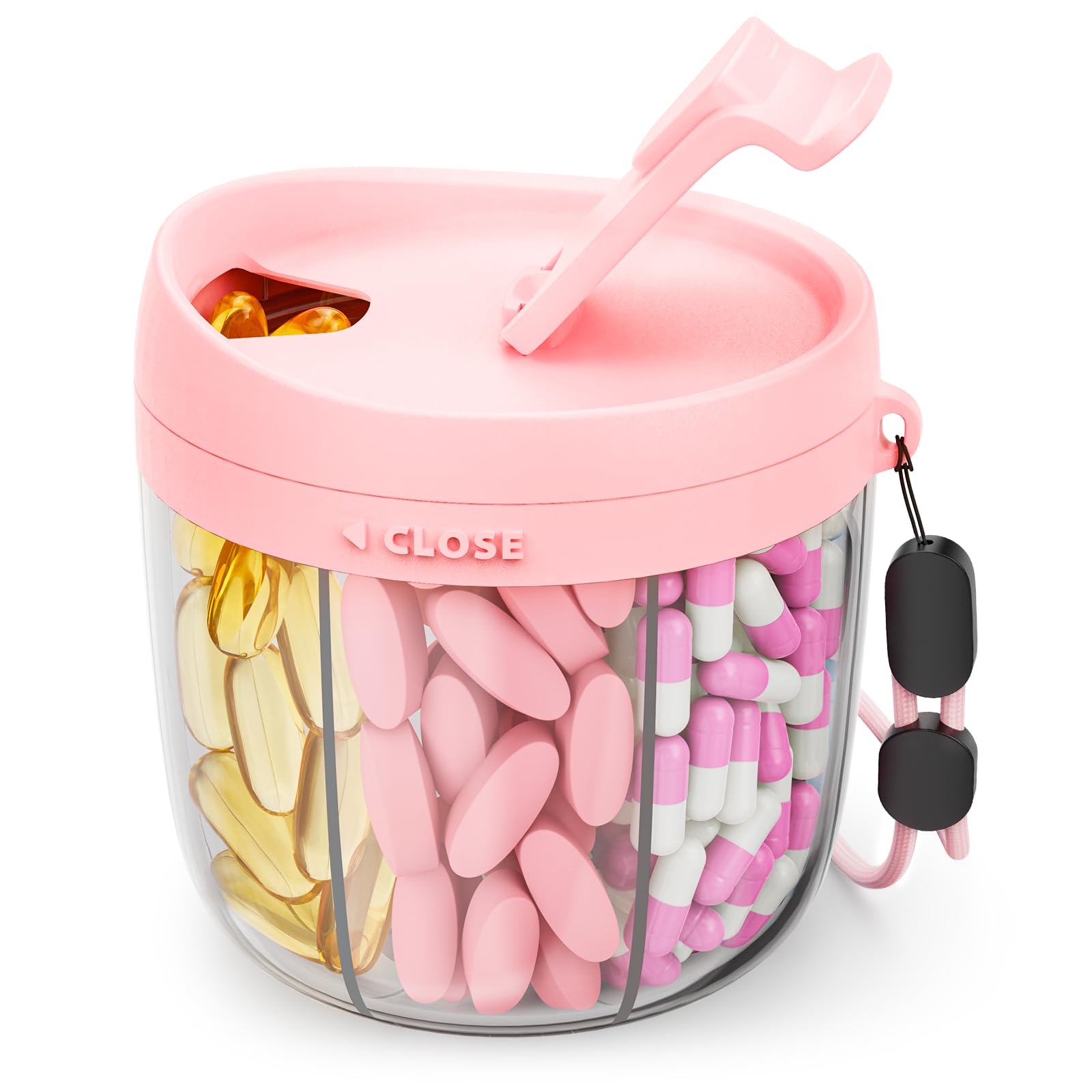 AMOOS dispensador de pastillas con 7 secciones facilita la organización diaria.