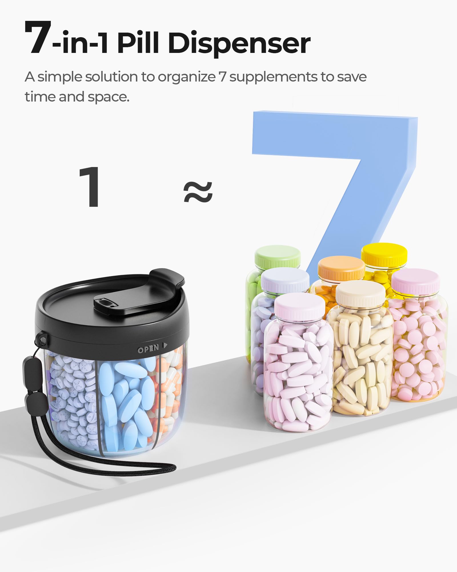AMOOS material libre de BPA para uso diario seguro.