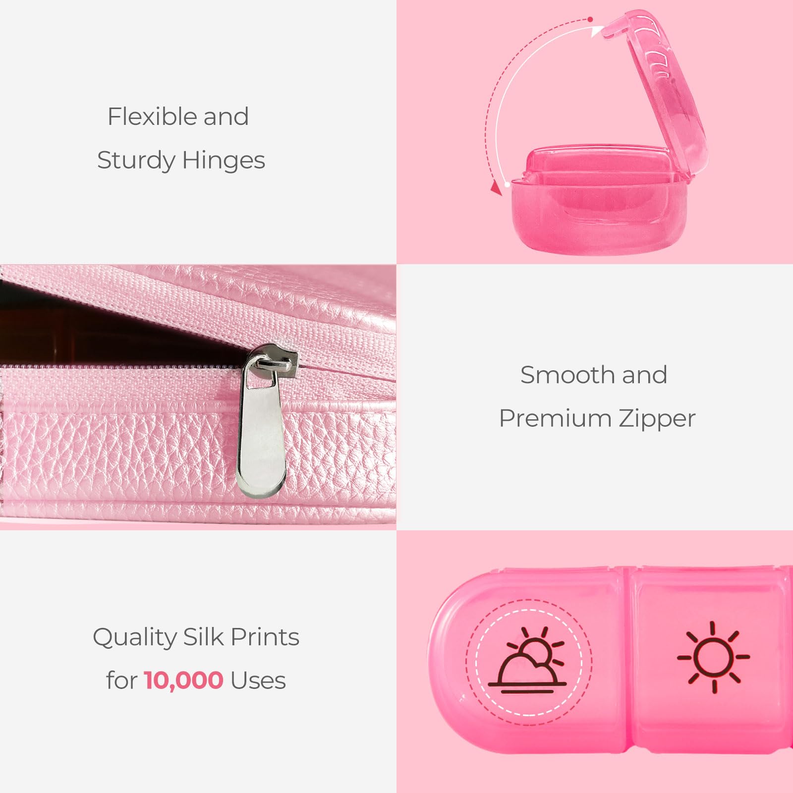 AMOOS materiales sin BPA y duraderos para uso diario seguro.