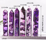 AMOYSTONE torre de ágata morada decorativa para armonía del hogar y cocina zen.