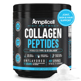 Amplicell Colágeno hidrolizado en tubo de 451 g para uso diario.