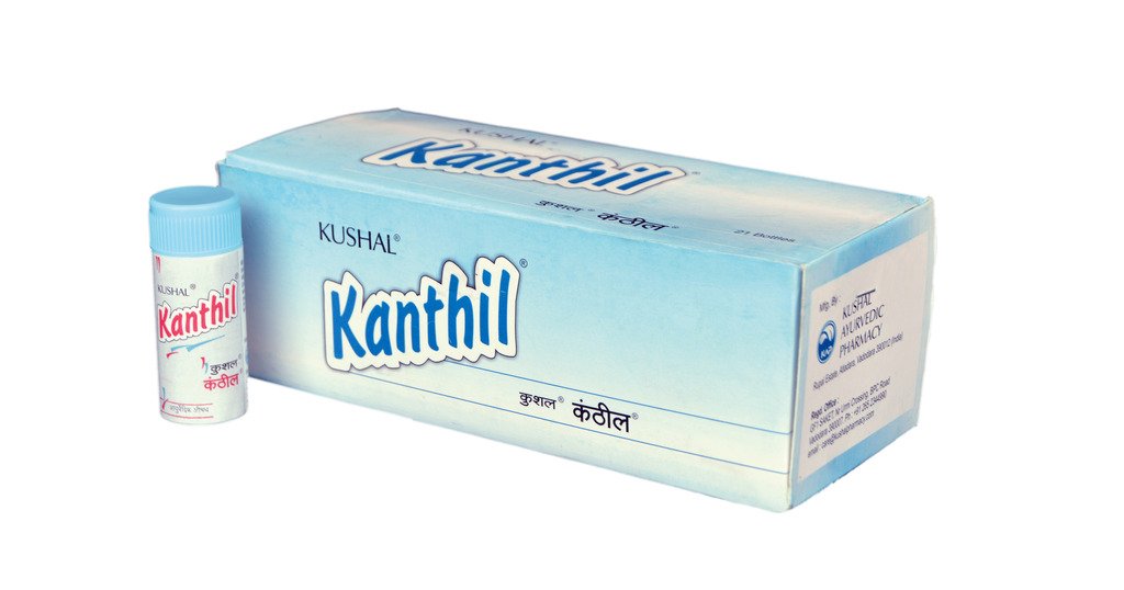 Amrita Kushal Kanthil, botella vertiendo para tos leve