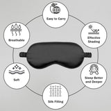 Mascarilla Amrules con diseño ergonómico: se ajusta a la nariz para oscuridad total.