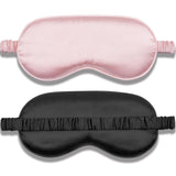 Mascarilla Amrules de seda para dormir rosa: suavidad lujosa y descanso suave.