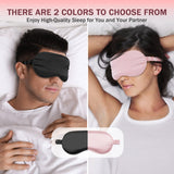 Mascarilla Amrules rosa y negra: regalo ideal para relajarte y dormir mejor.