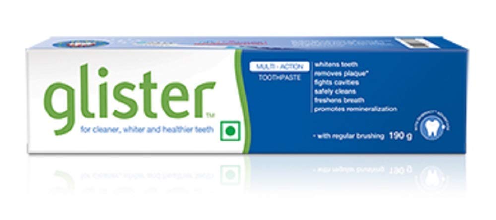 Amway Glister Pasta Dental, aplicación diaria, mantiene higiene bucal y sensación de frescura.