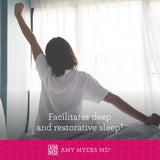 Amy Myers MD Calma para dormir, ingredientes que favorecen el descanso.
