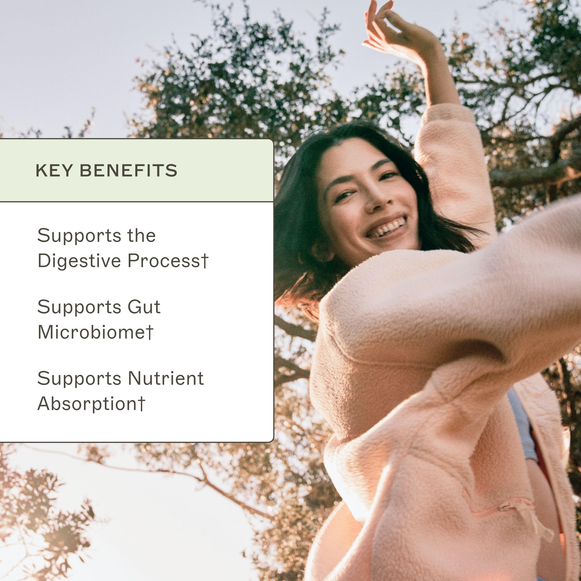 Procesos digestivos respaldados por Amy Myers MD Complete Enzymes para comidas abundantes.