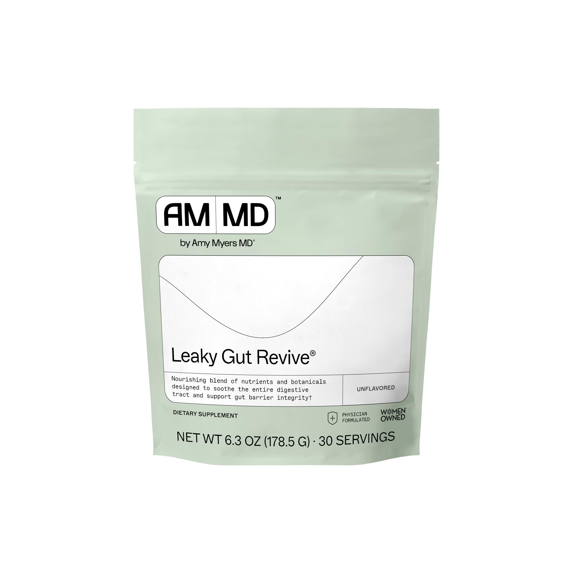 Amy Myers MD Leaky Gut Revive en envase, polvo para mezclar y apoyar la salud digestiva