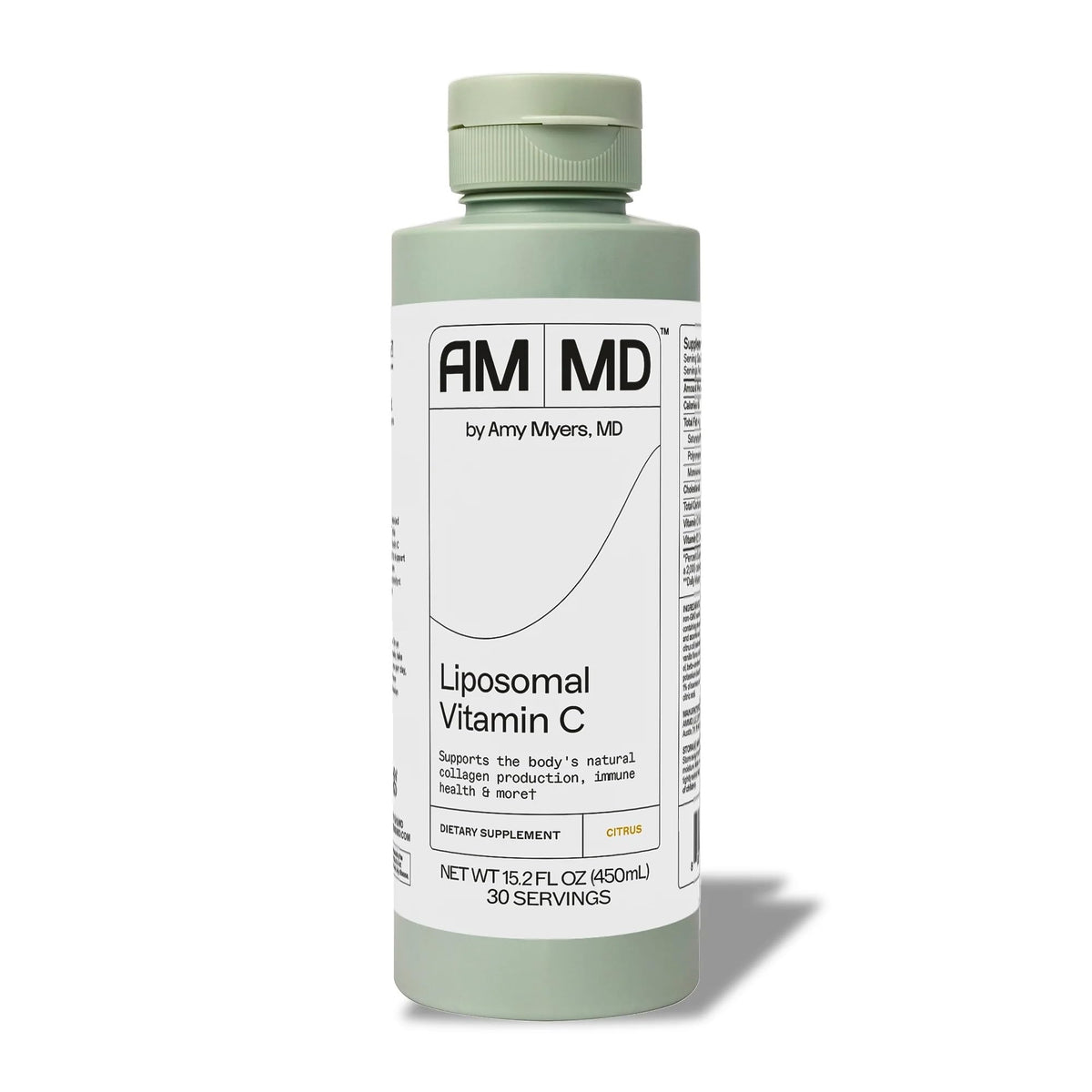 Amy Myers MD Vitamina C liposomal en bote, apoyo antioxidante diario.