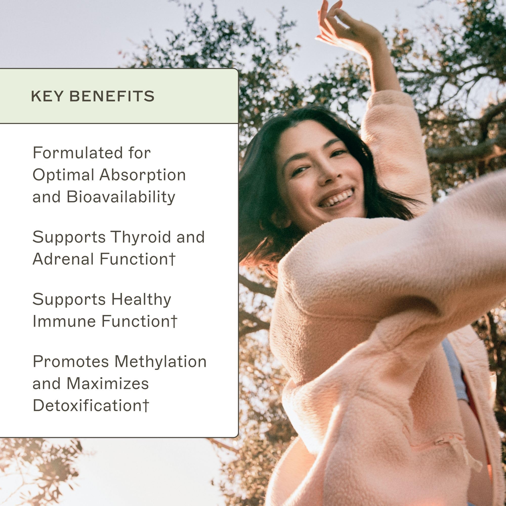 Ingredientes destacados del Amy Myers MD Myers Way Multivitamin para el soporte diario.