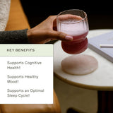 Amy Myers MD NeuroCalm Mag, mezcla-agua, sabor suave para beber rápidamente.