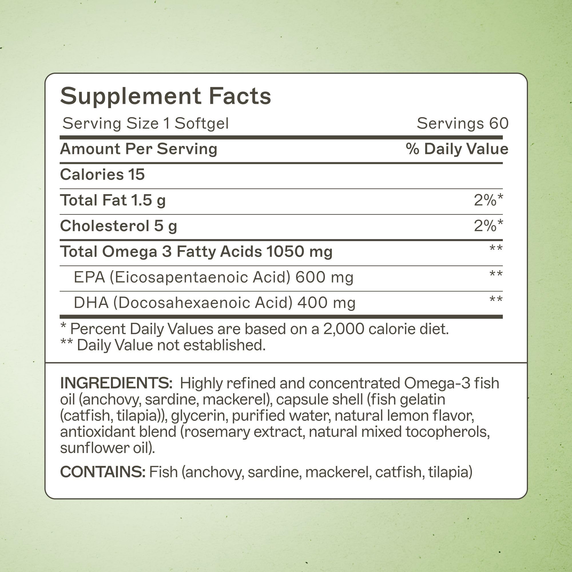 Amy Myers MD Omega-3 cápsulas blandas, bote con etiqueta legible, opción de calidad.