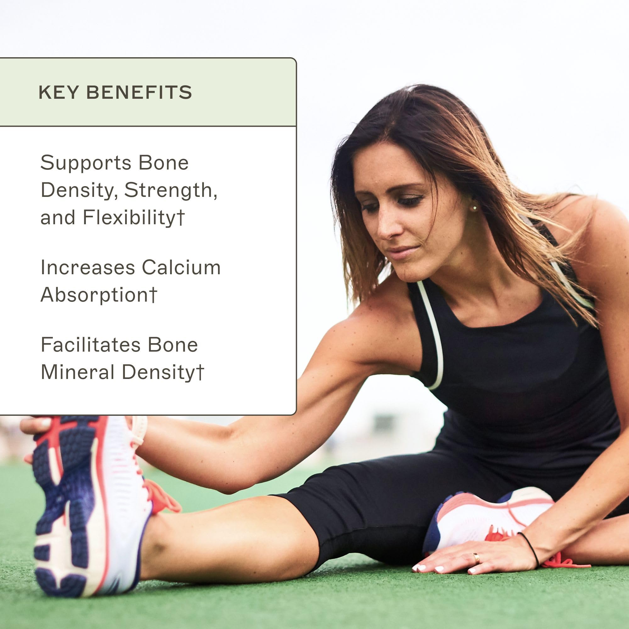 Amy Myers MD OsteoDura, calcio marino con vitamina d3 y k2 para huesos.