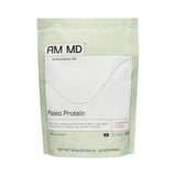 Amy Myers MD Paleo Protein Powder sabor fresa crema en taza para un batido suave por la mañana