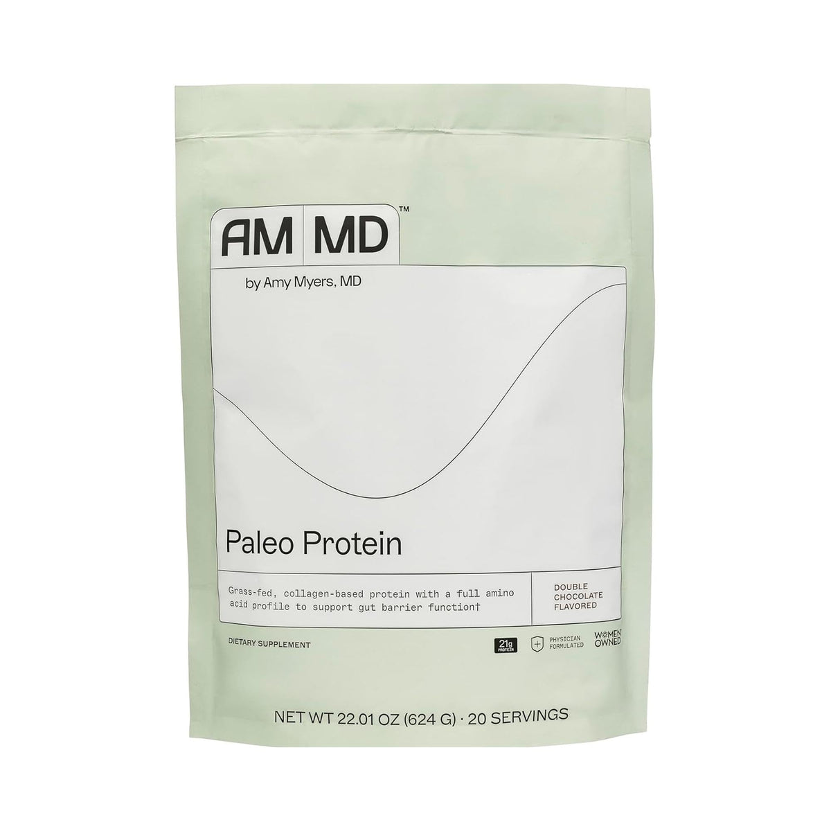 Amy Myers MD proteina paleo doble chocolate en vaso: sabor intenso y absorción suave