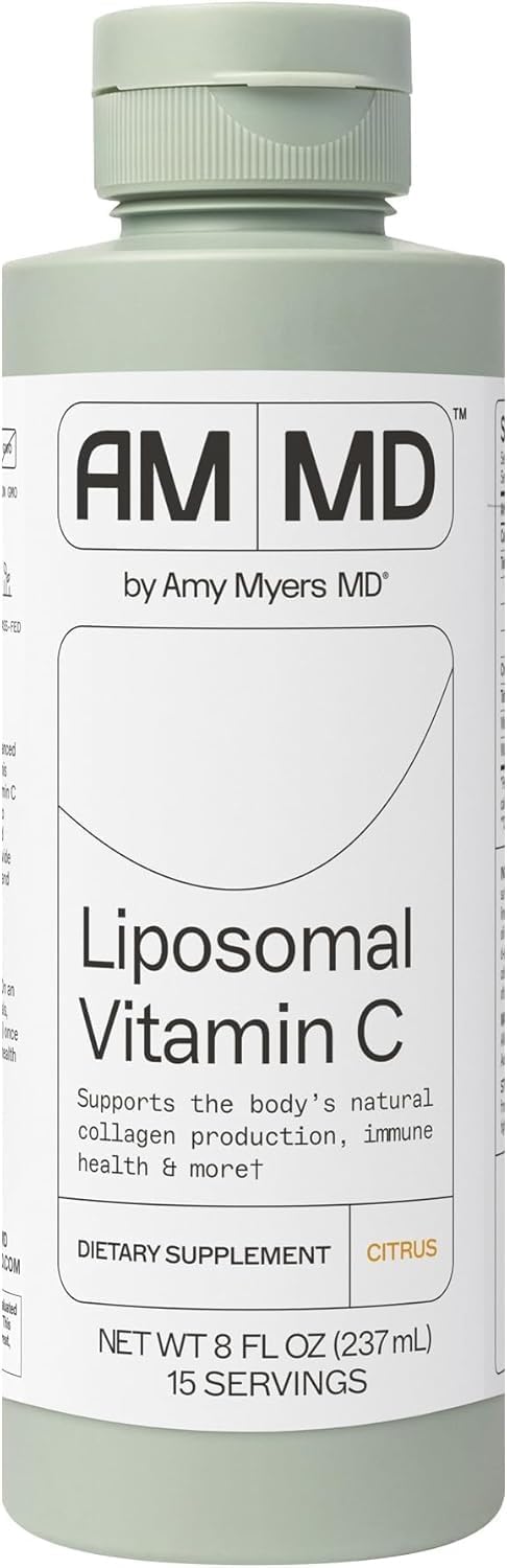 Amy Myers MD Vitamina C liposomal, botella, posible apoyo al sistema inmune