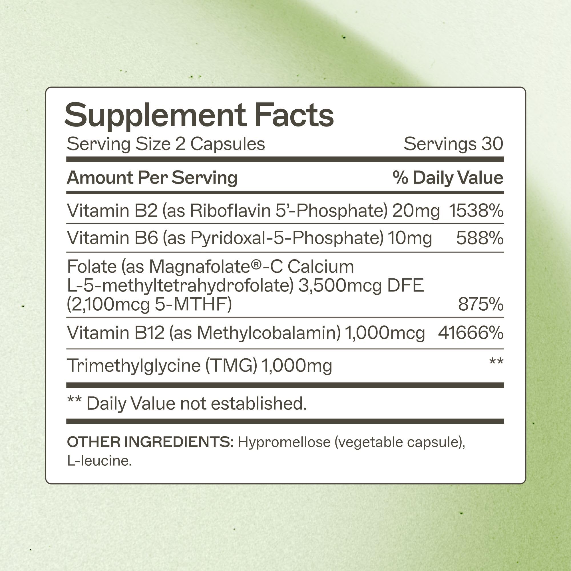 Amy Myers MD Vitamina B: cápsulas que potencian la disponibilidad de B2, B6 y B12 para energía.