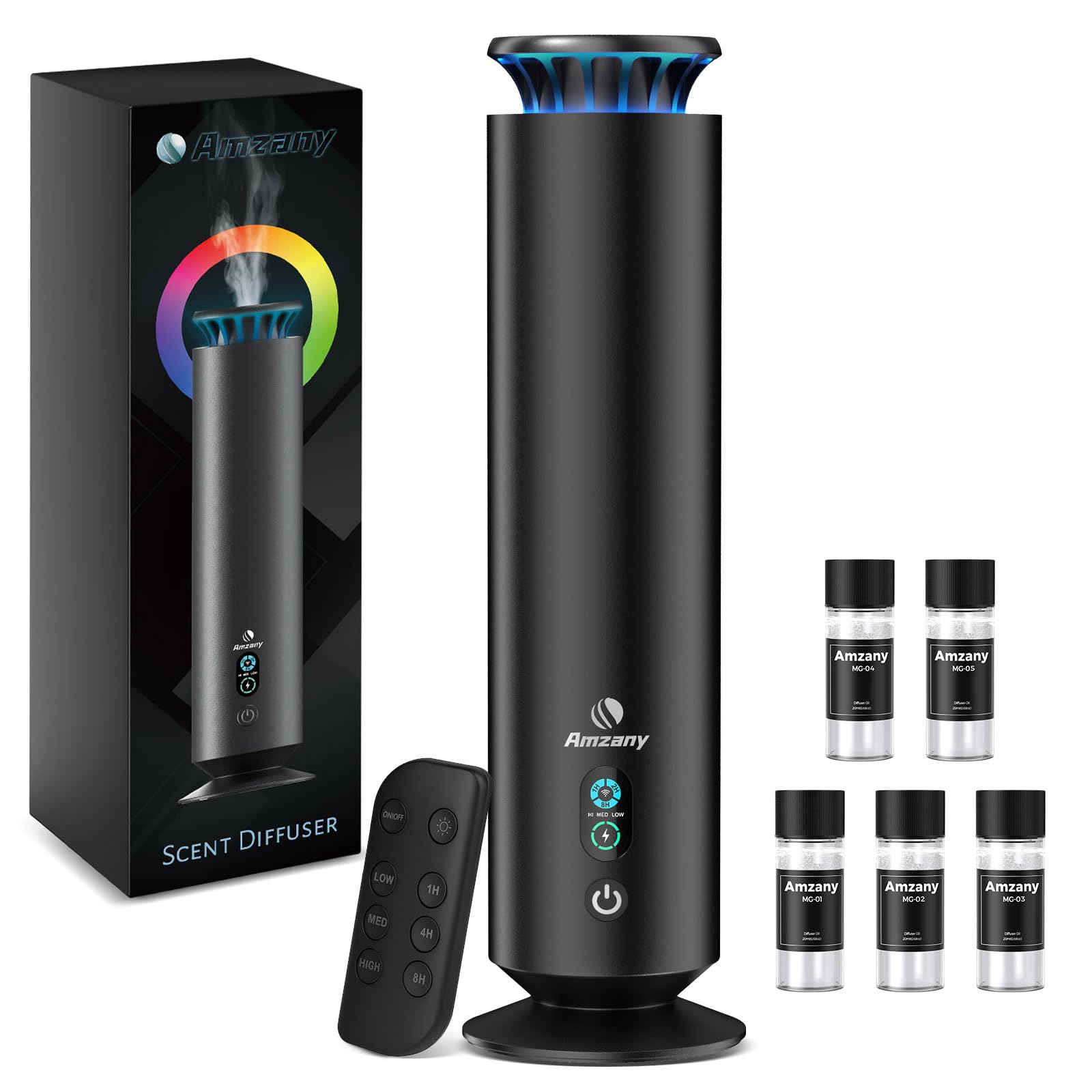 Difusor Amzany con aire frío y 7 luces para ambientar.