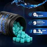 AMZXO EAA Gummies, fórmula 2:1:1 BCAA, ayuda a mantener la resistencia durante el entrenamiento.