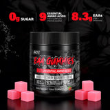 AMZXO EAA Gomitas con sabor fresa, dosis diaria para mantener el rendimiento.