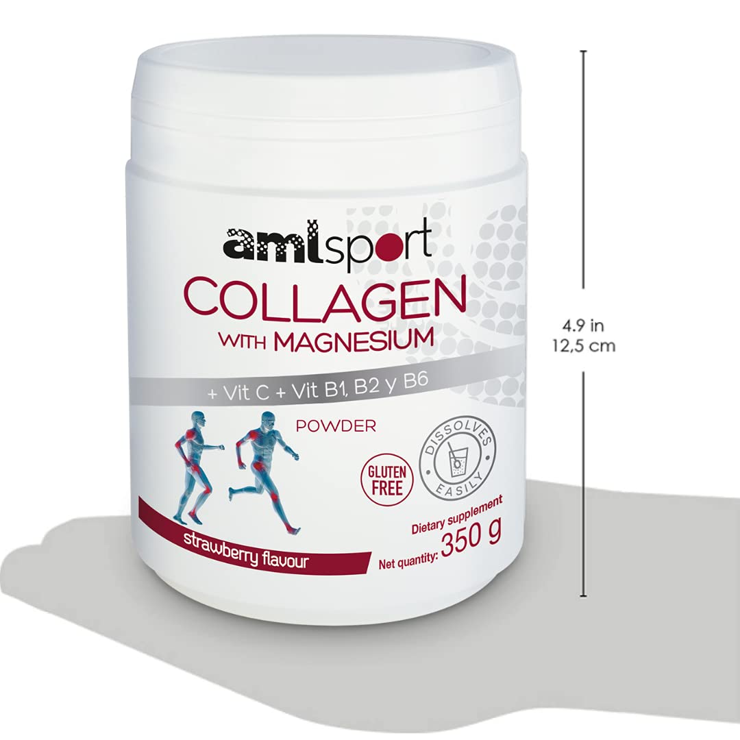 AML Sport cucharilla medidora para dosis diaria de colágeno y magnesio.