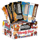 Barra Anabar en caja original de variedad, snack proteico para cualquier momento.