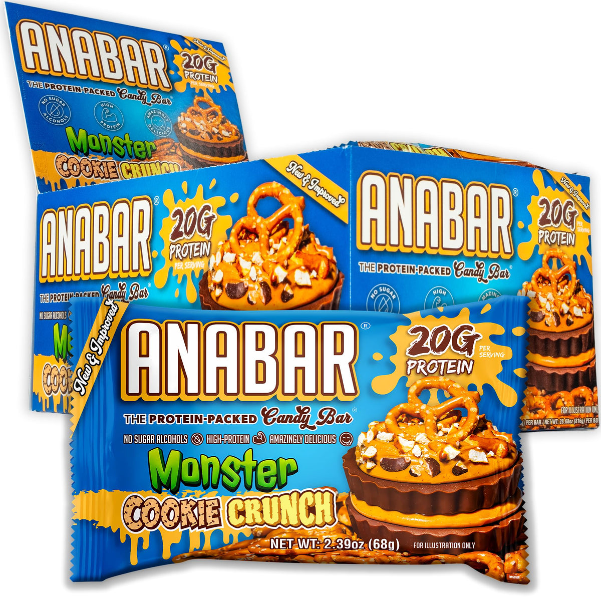 Barra Anabar cubierta de chocolate con 20 g de proteína