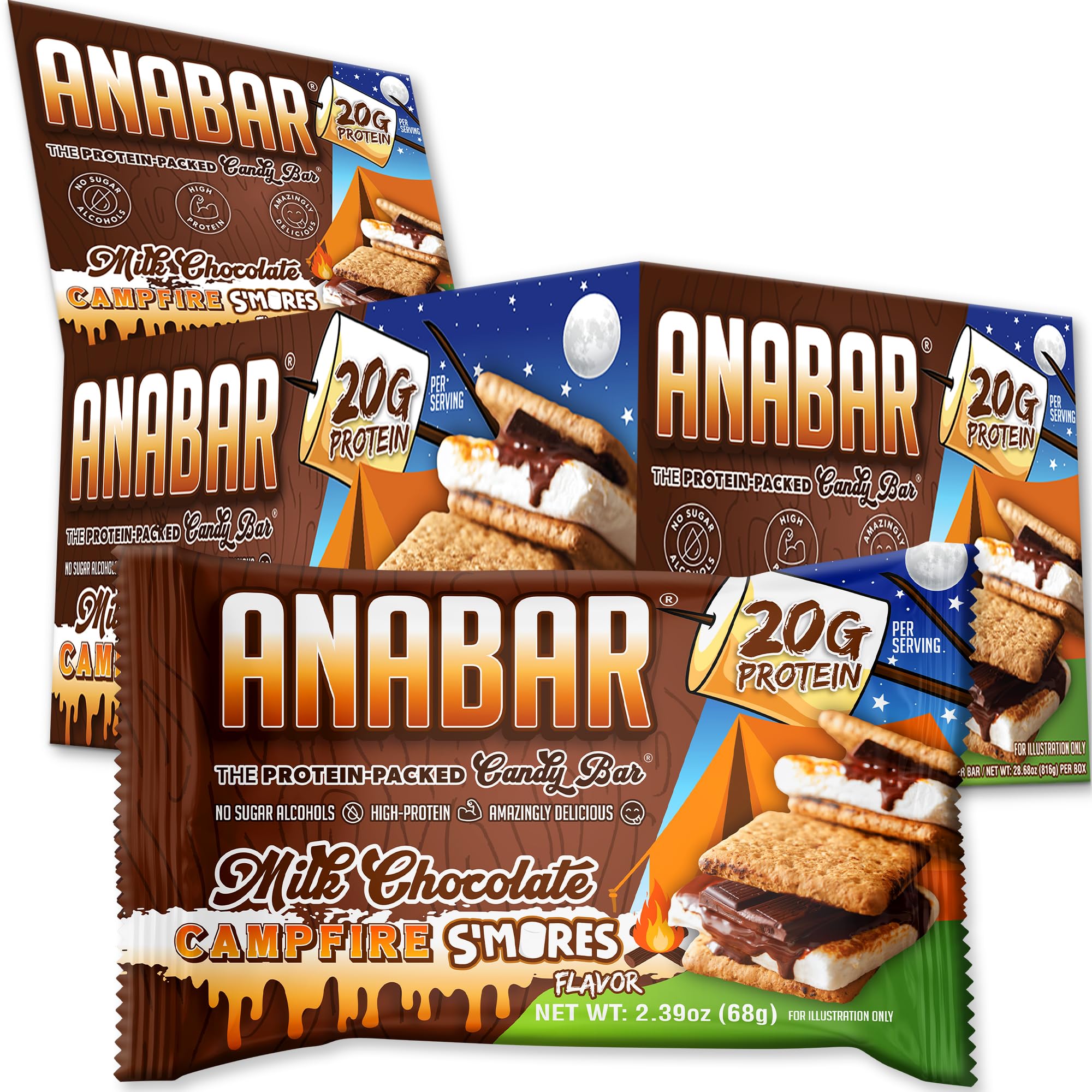 Barra Anabar con recubrimiento de chocolate, snack sabroso para cualquier momento.