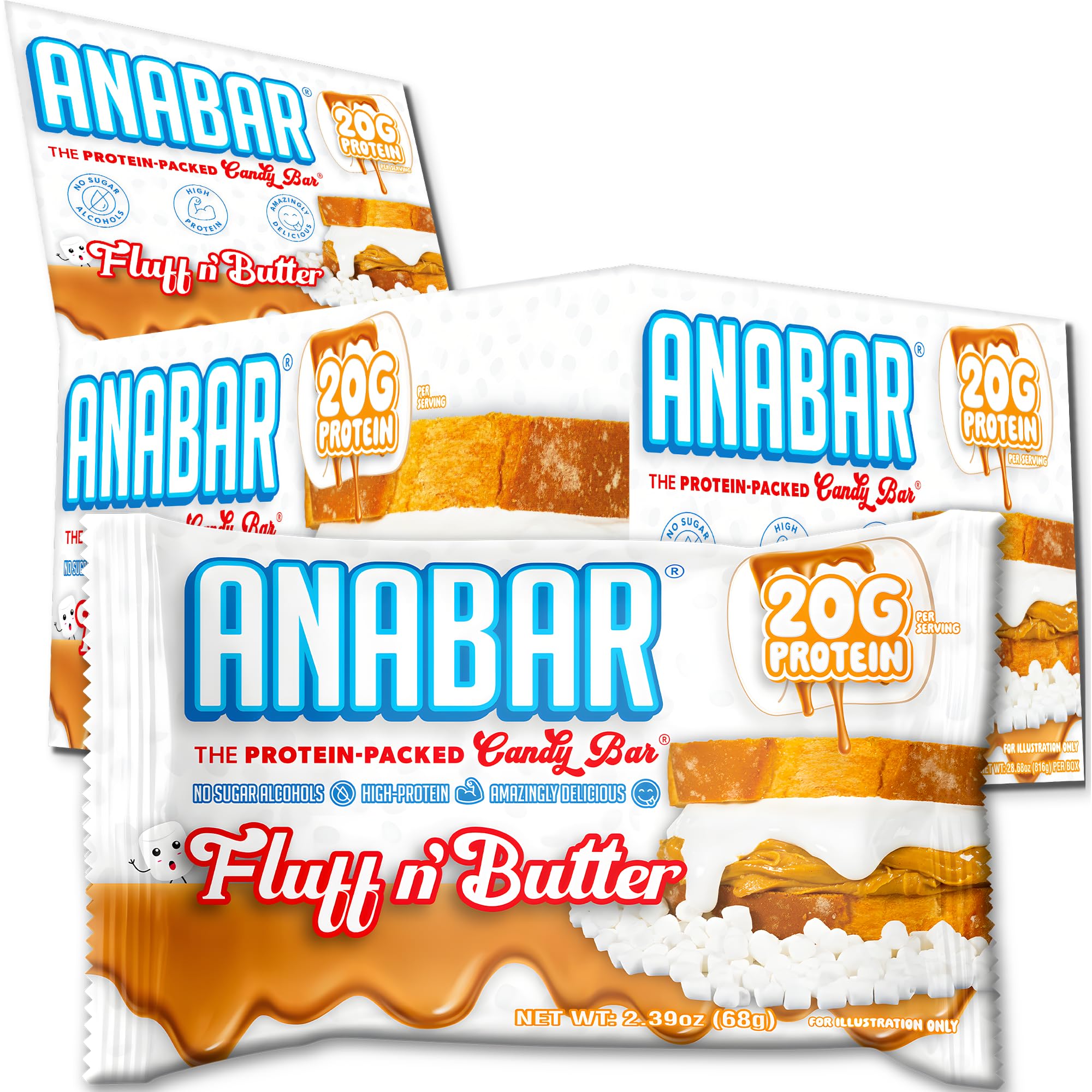Barra de Anabar con cobertura de chocolate, snack proteico delicioso.