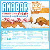 Barra Anabar con marshmallow y mantequilla de cacahuete, sabor indulgente.