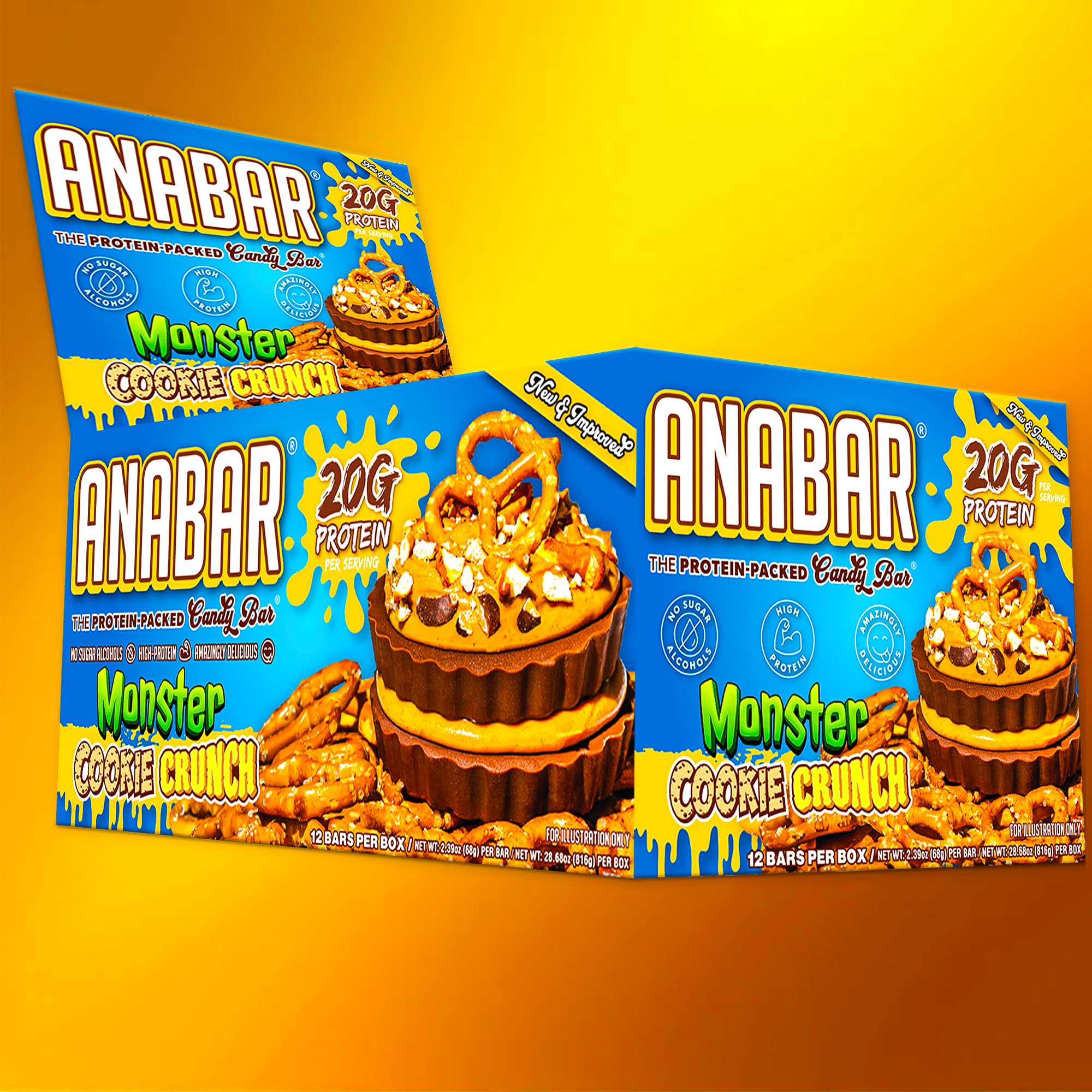 Mordisco crujiente de Anabar con sabor delicioso y proteico