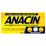 ANACIN doble lote de aspirina, dos estuches visibles