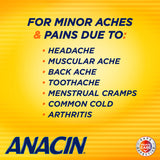 ANACIN para dolor de cabeza ofrece alivio rápido y fiable.
