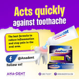 Reducción del dolor gingival con Anadent Gel