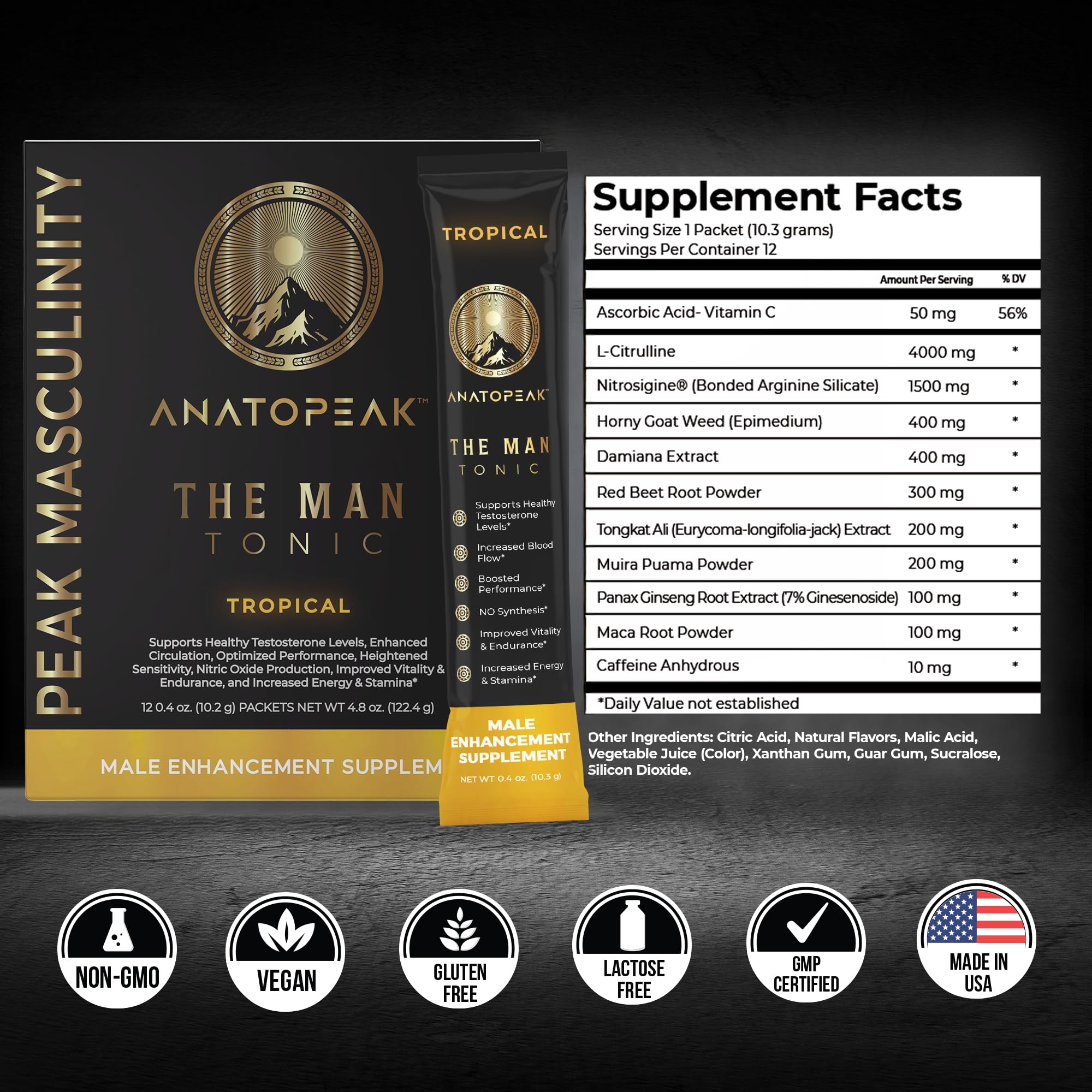 ANATOPEAK Maca Raíz: apoyo vital para energía y resistencia