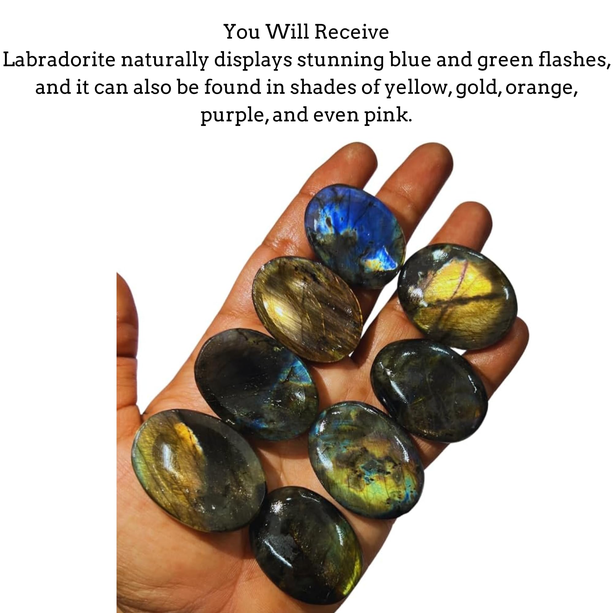 Anaya Agate Labradorite: caja de regalo y funda de terciopelo