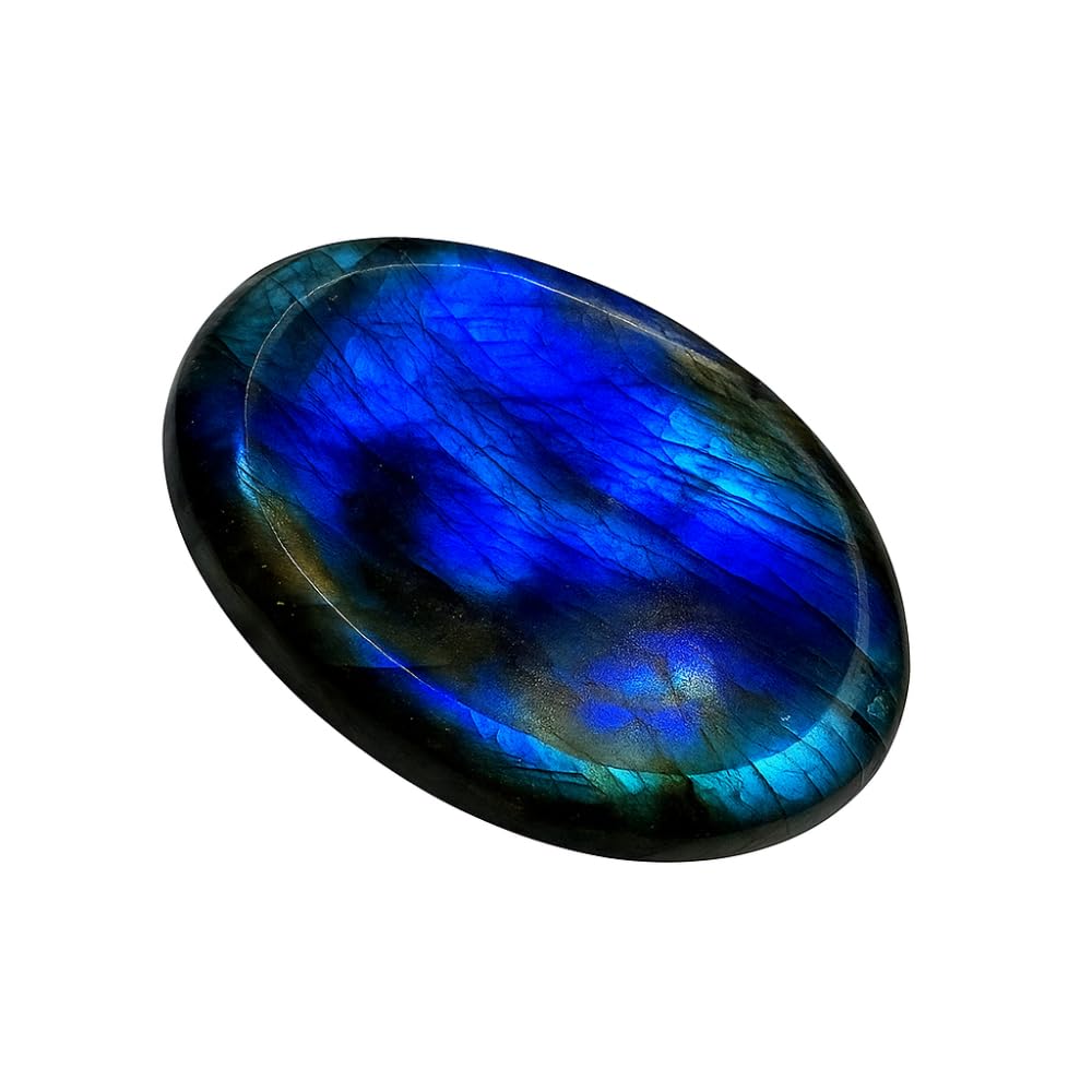 Piedra de preocupación Anaya Agate Labradorite: pulgar para calmar la mente y el estrés
