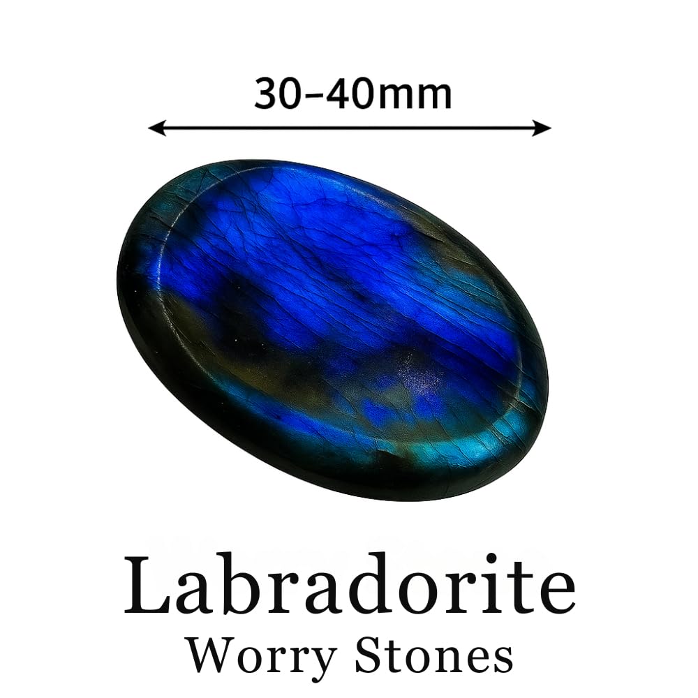 Piedra de preocupación Anaya Agate Labradorite para uso diario y enfoque