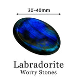 Piedra de preocupación Anaya Agate Labradorite para uso diario y enfoque