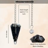 Detalle de la punta cónica del pendulo ANAYA AGATE, ideal para lecturas intuitivas
