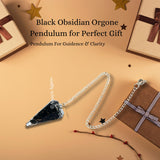 Regalo ideal ANAYA AGATE pendulo de obsidiana negra para quien busca claridad