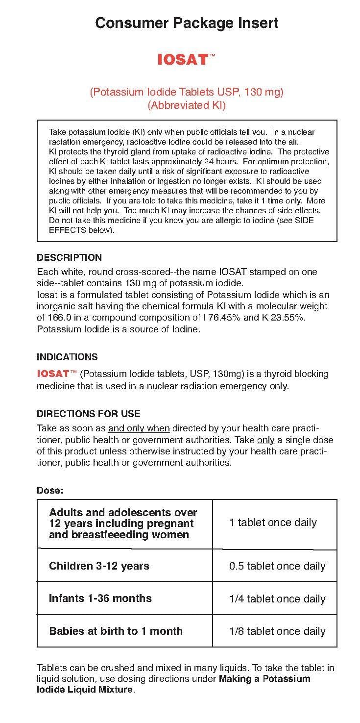 ANBEX IOSAT – dosis 130 mg indicada en envase