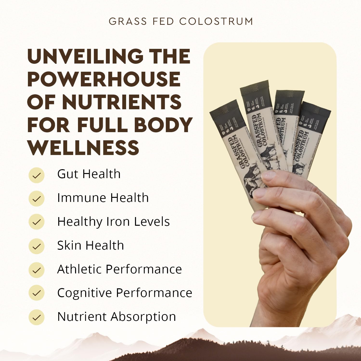 Colostro para la salud intestinal y bienestar general
